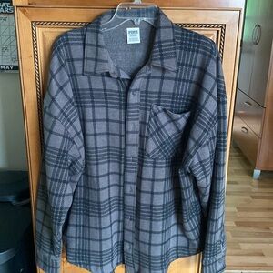 Pink Boyfriend Flannel Jacket